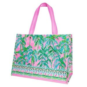 Reusable LILLY PULITZER XL Shopping Tote NEW With Tags Beach Travel Baby NEW